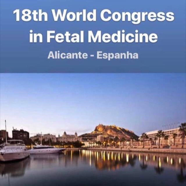 Dr Fabio Peralta apresentou no 18th World Congress em Fetal Medicine na Espanha